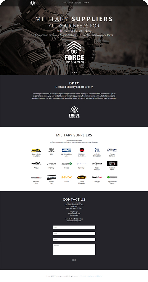 Force Improvement Website Design